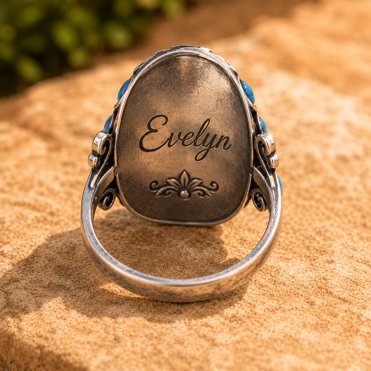 Artisan Natural Opal Statement Ring for Women