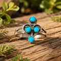 Handcrafted Sterling Silver Kingman Turquoise Ring