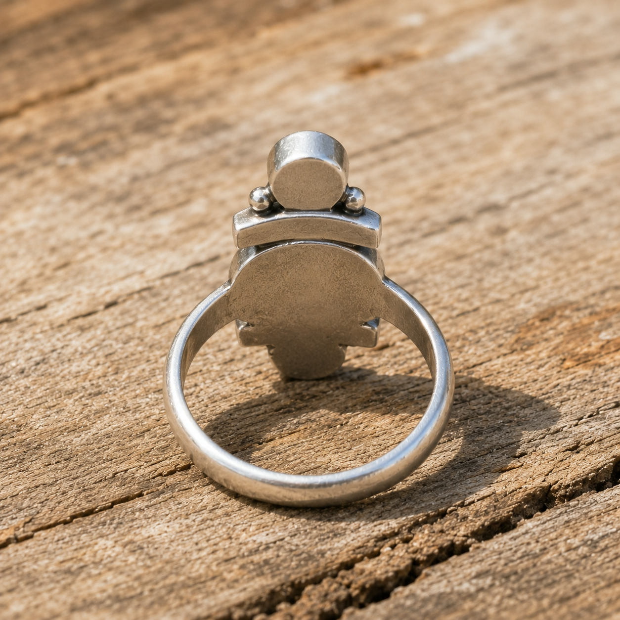 Handcrafted Sterling Silver Jasper & Zircon Ring