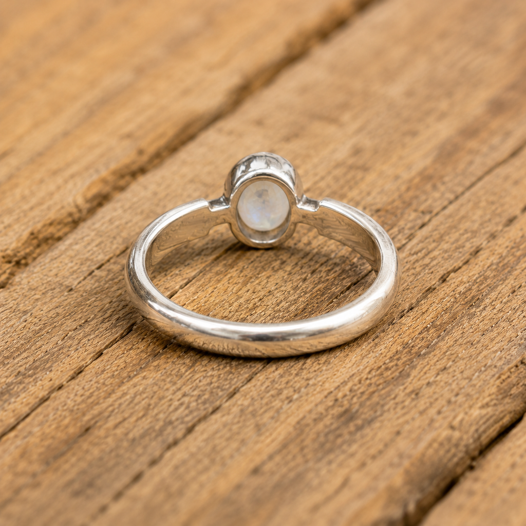 Handcrafted Sterling Silver Moonstone Ring