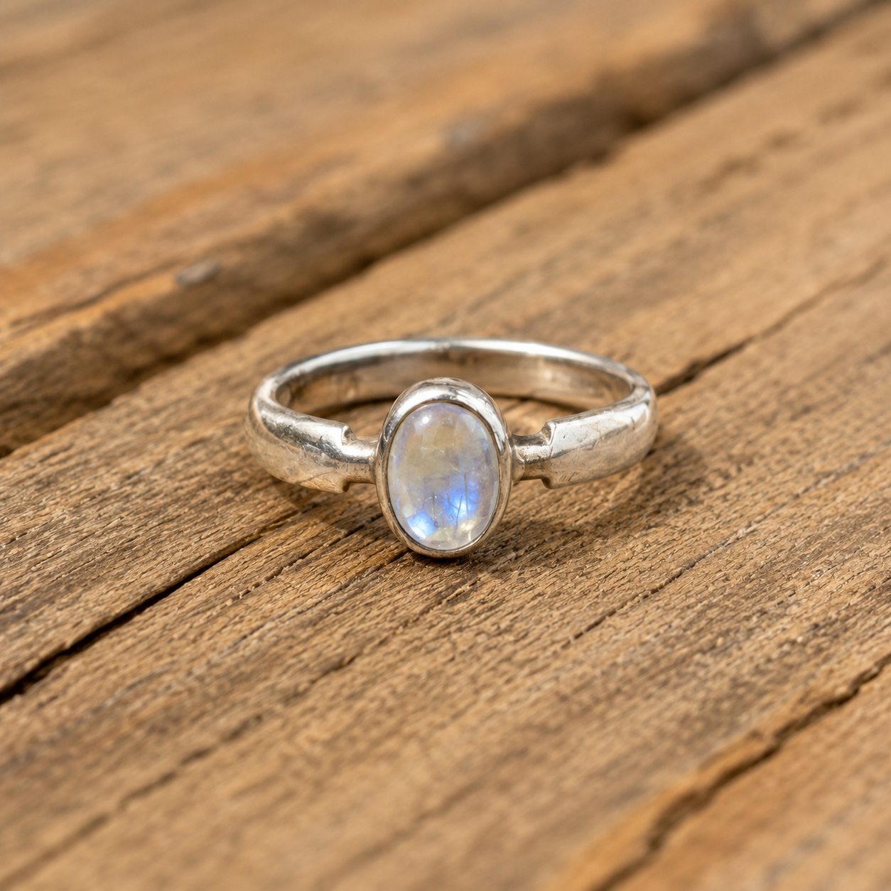 Handcrafted Sterling Silver Moonstone Ring