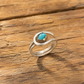 Handcrafted Sterling Silver Kingman Turquoise Ring