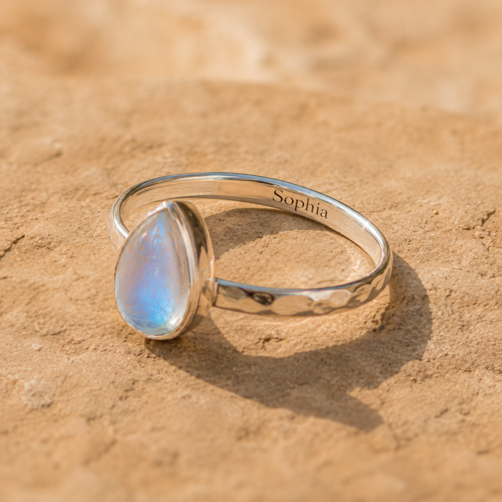 Handcrafted Sterling Silver Moonstone Ring