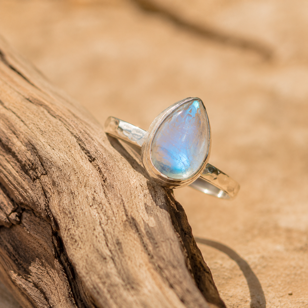 Handcrafted Sterling Silver Moonstone Ring