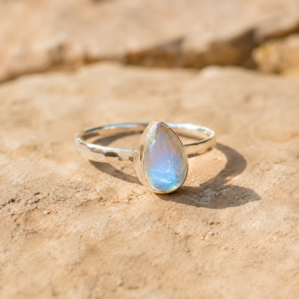 Handcrafted Sterling Silver Moonstone Ring