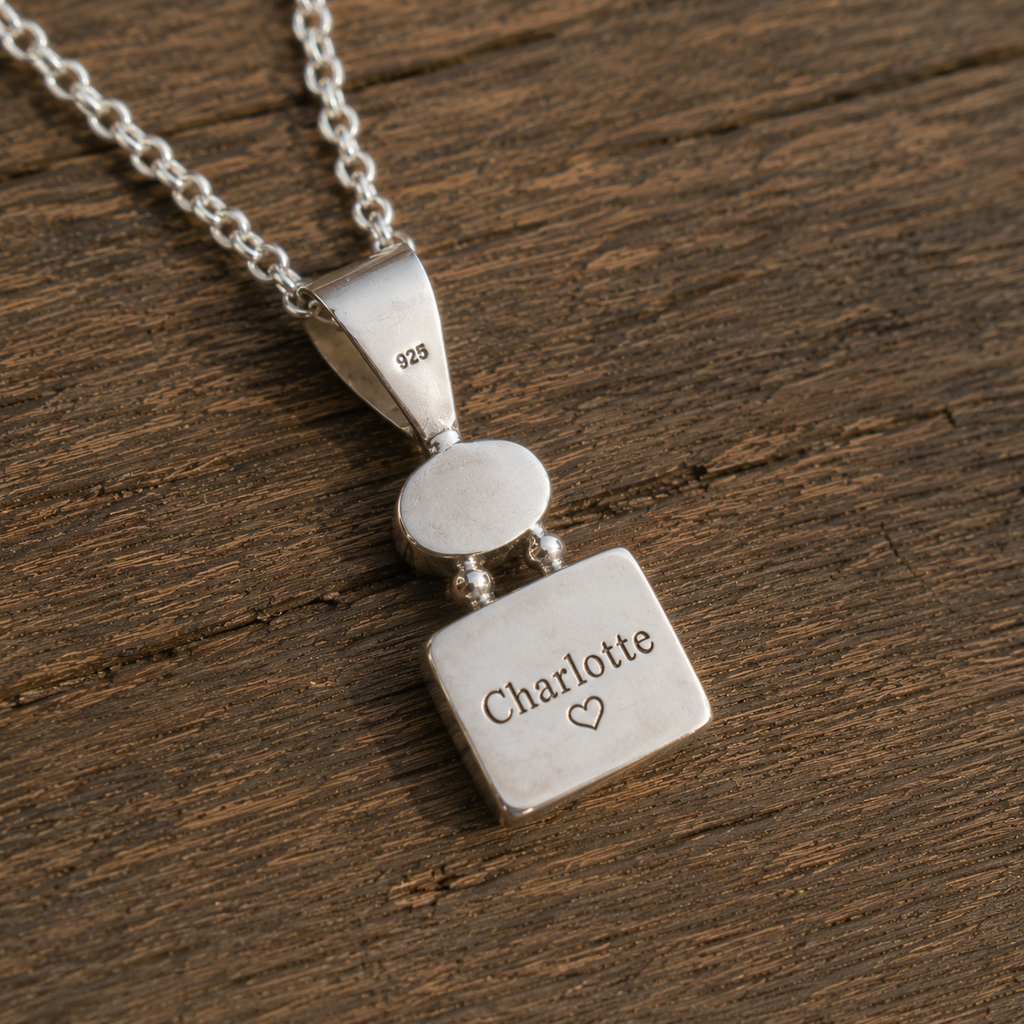 Handmade Sterling Silver Moonstone, Apatite & Black Onyx Pendant Necklace