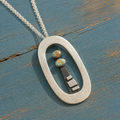 Natural Royston Turquoise Sterling Silver Necklace | Artisan Handmade Jewelry for Women