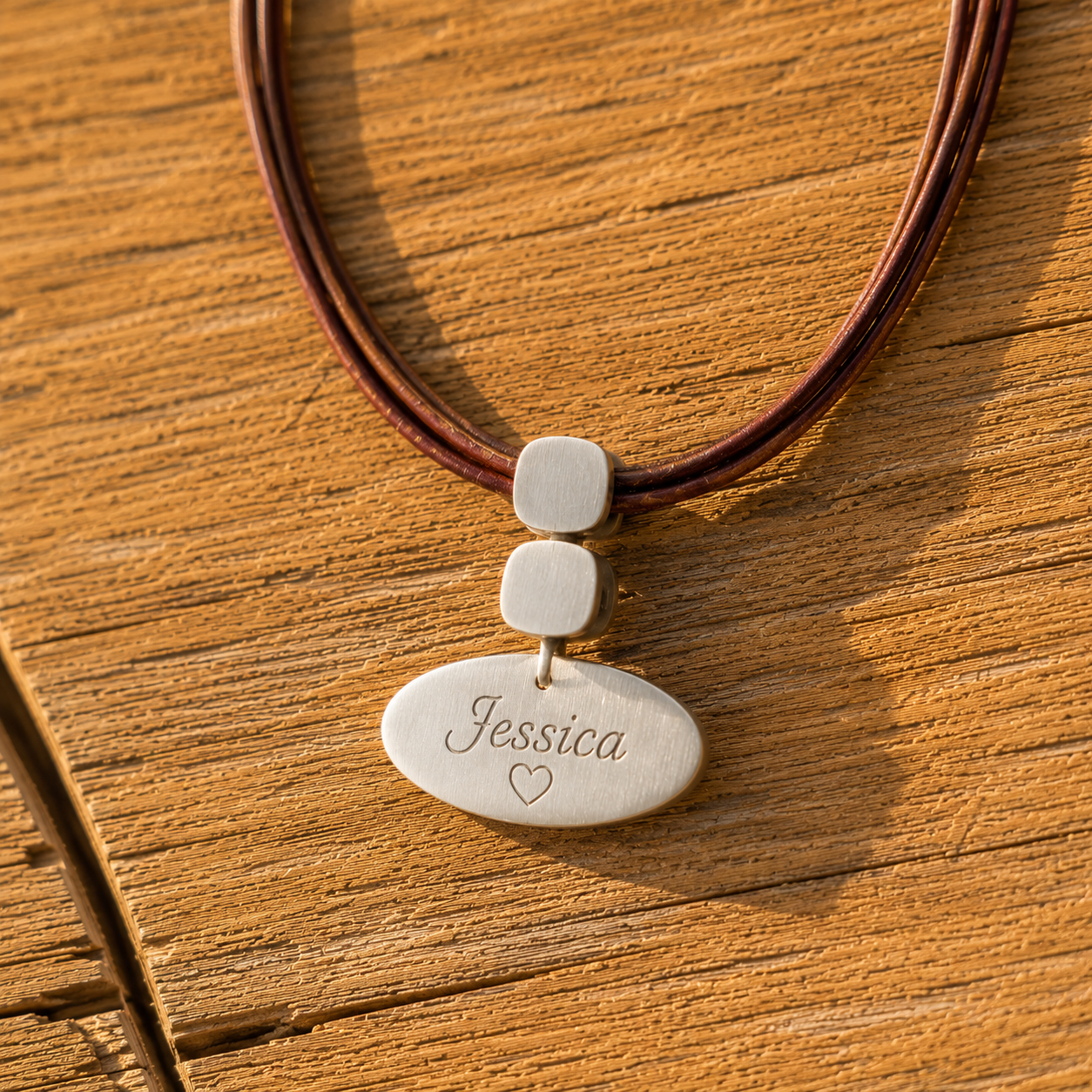 Natural Turquoise Pendant on Multi-Strand Leather Cord | Handmade Sterling Silver Jewelry for Women
