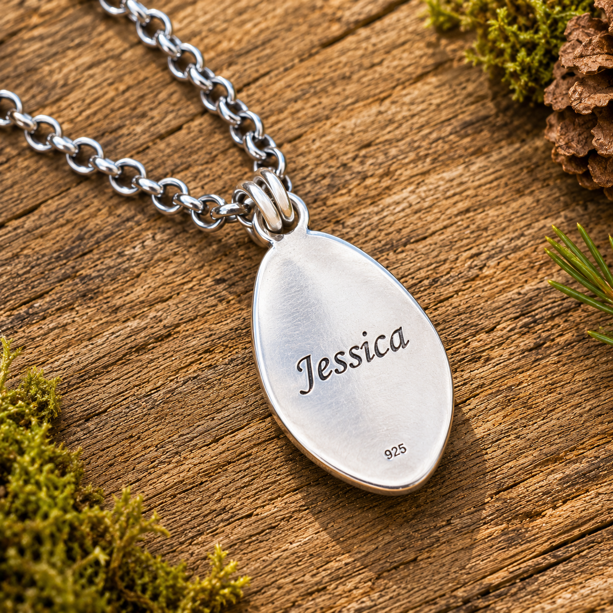 Handmade Sterling Silver Royston Turquoise Pendant Necklace