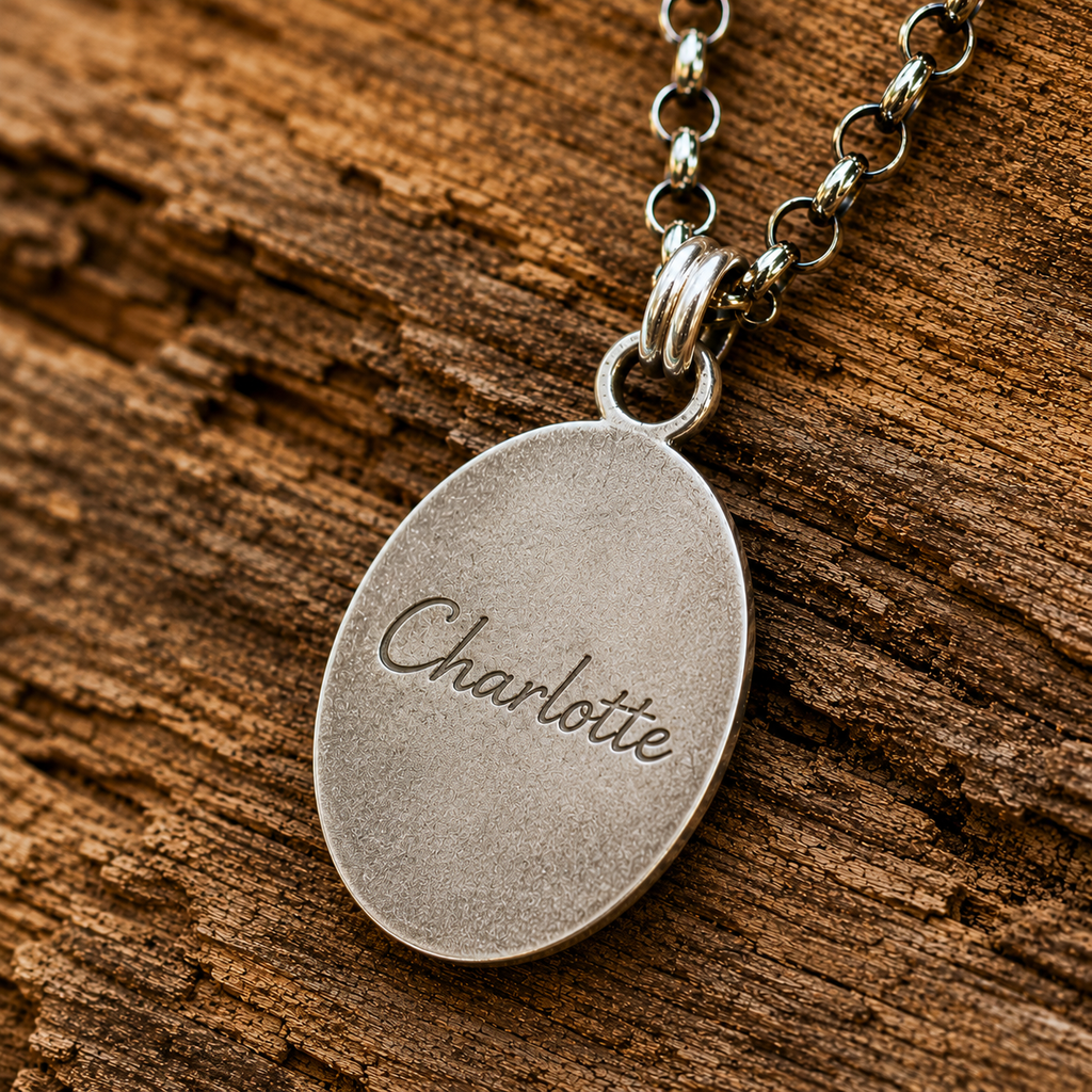 Handcrafted Royston Turquoise Pendant Necklace in Solid Sterling Silve
