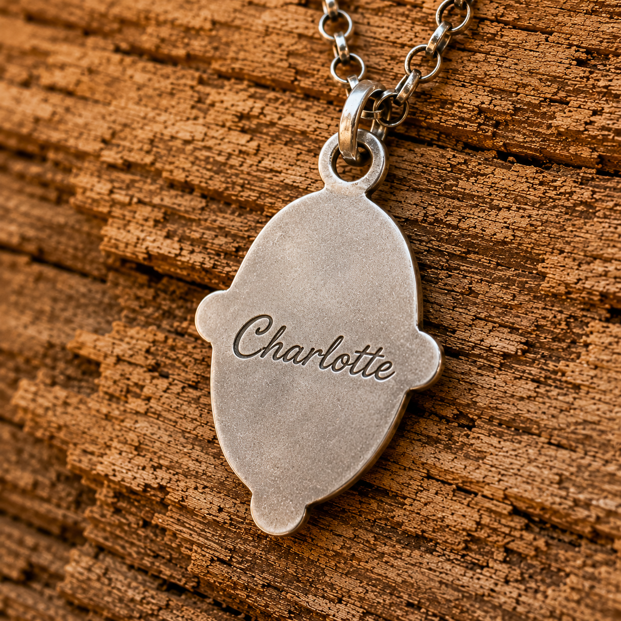 Handcrafted Royston Turquoise Pendant Necklace in Solid Sterling Silver | Personalized Engraved Necklace for Women