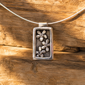 Handcrafted Sterling Silver Floral Pendant Necklace