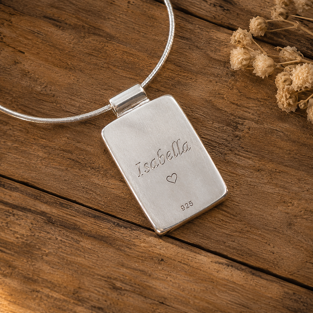 Handcrafted Sterling Silver Floral Pendant Necklace