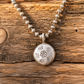 Handcrafted Sterling Silver Floral Pendant Necklace