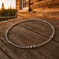 Handcrafted Sterling Silver Beaded Necklace