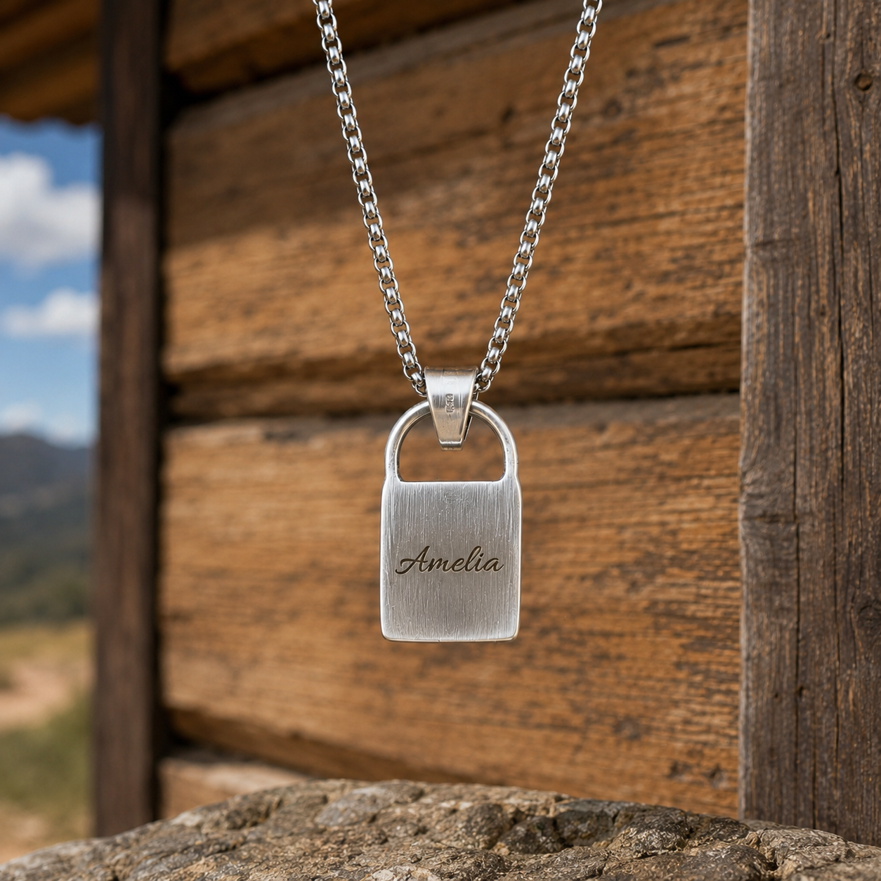 Handcrafted Sterling Silver Heart Turquoise Pendant Necklace