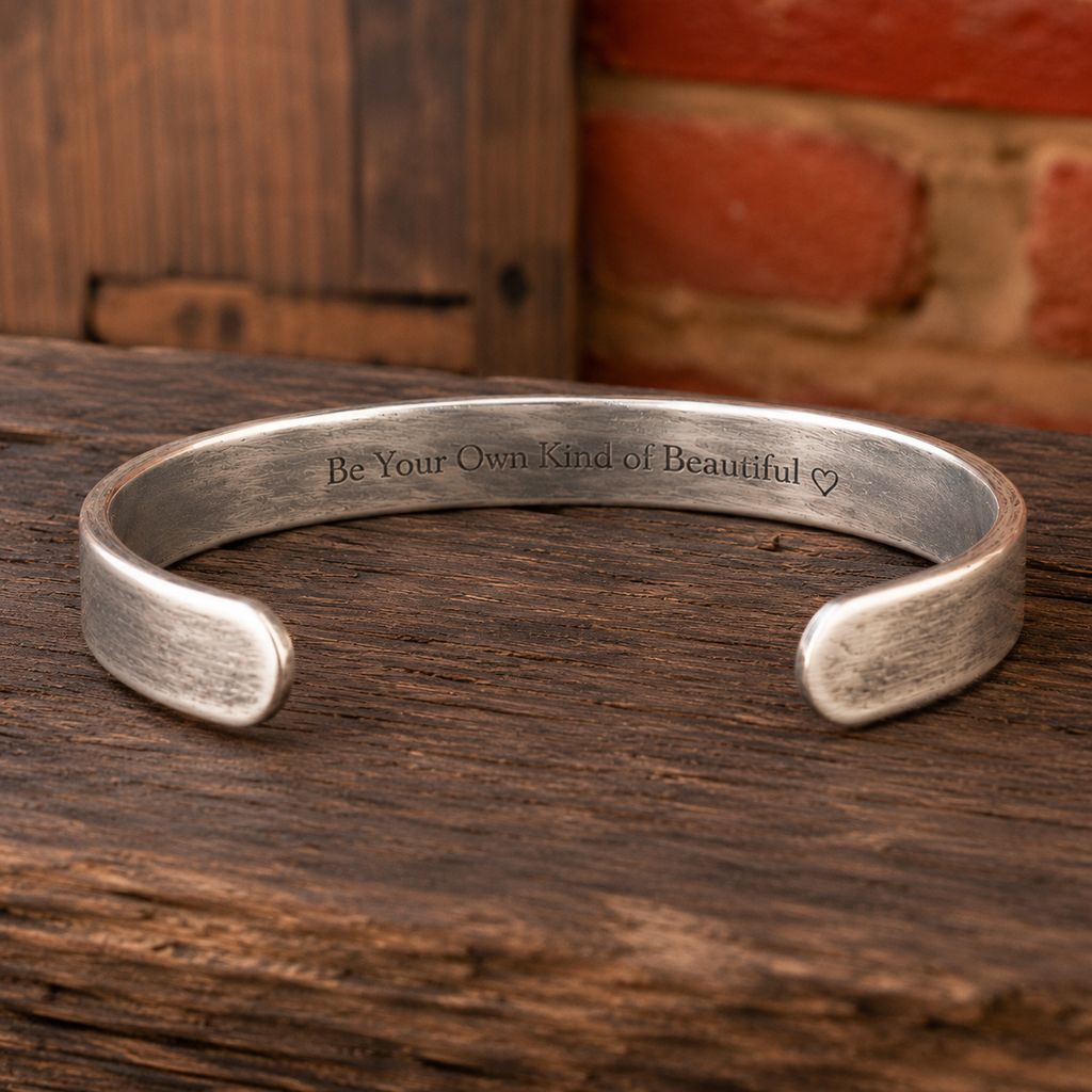 Handmade Wide Sterling Silver Cuff Bracelet