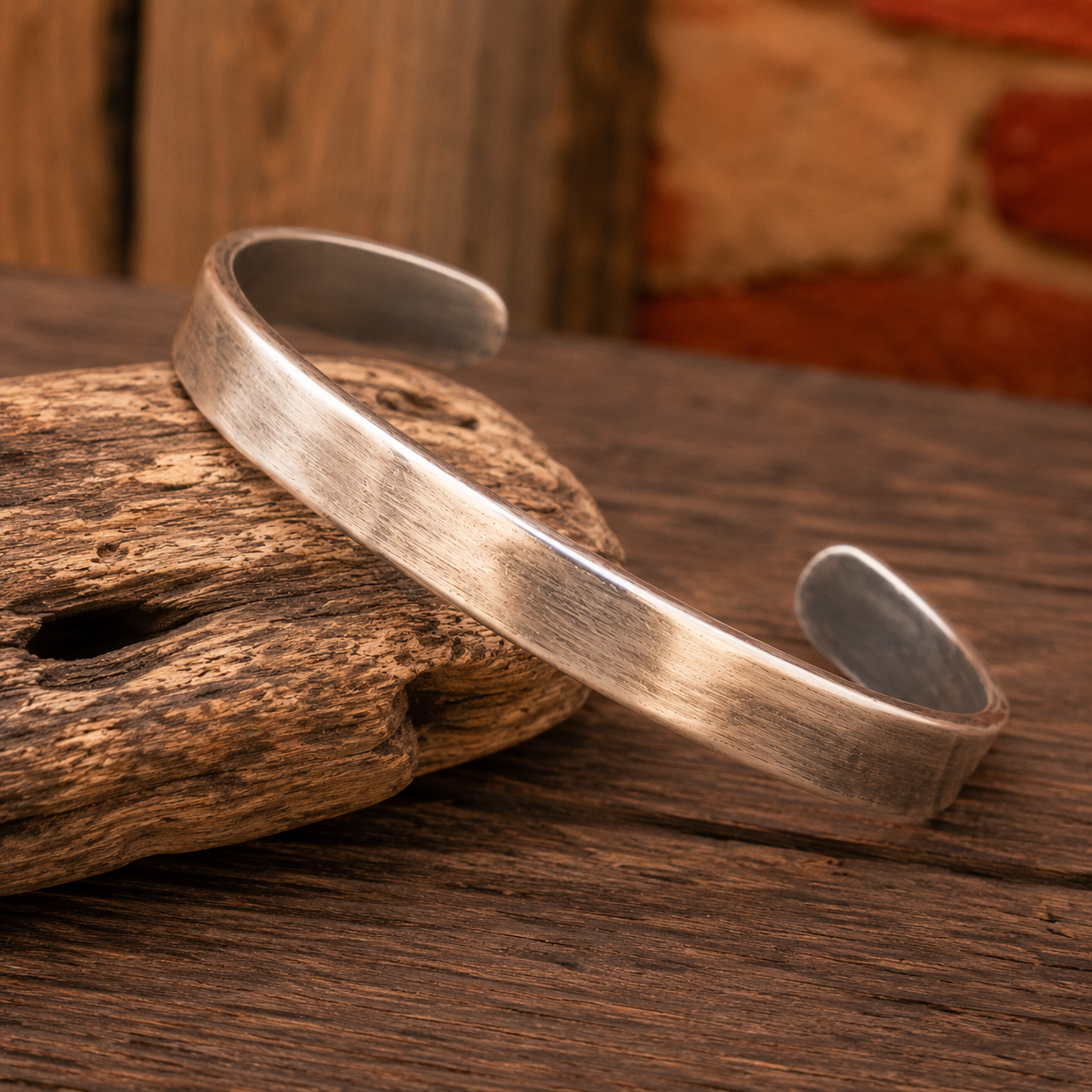 Handmade Wide Sterling Silver Cuff Bracelet