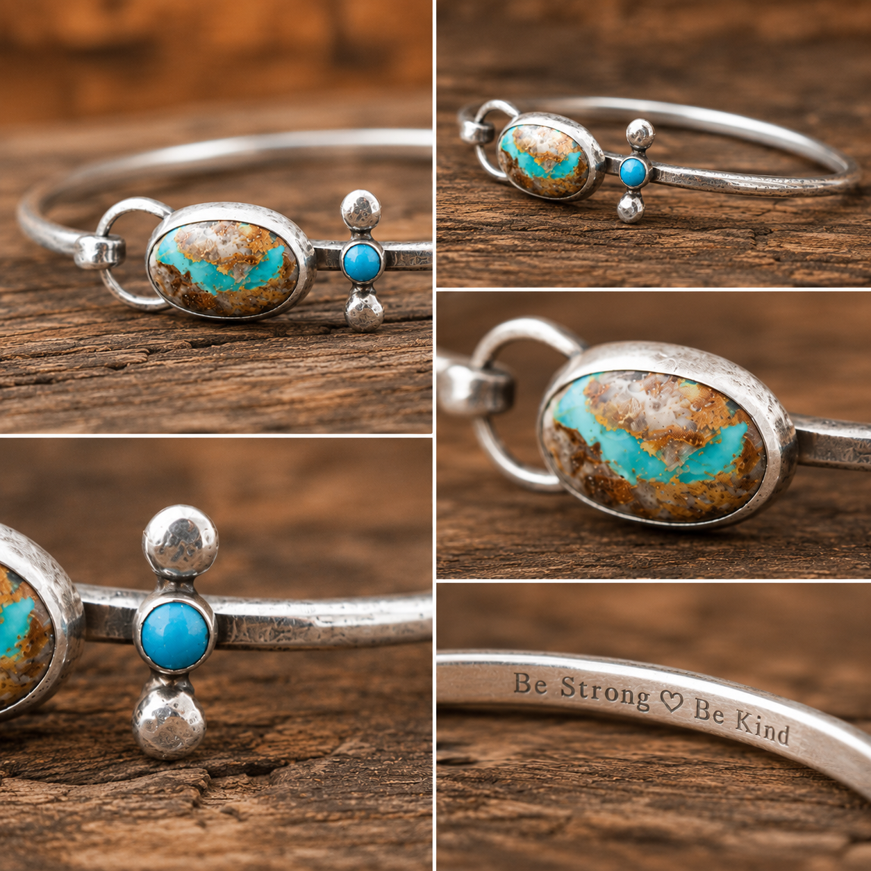 Handmade Royston Turquoise Sterling Silver Cuff Bracelet
