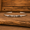 Handmade Moonstone Sterling Silver Cuff Bracelet