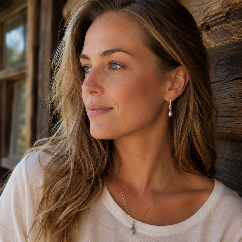 Handmade Sterling Silver Teardrop Earrings