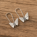 Handmade Sterling Silver Butterfly Earrings