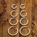 Minimalist Sterling Silver Hoop Earrings