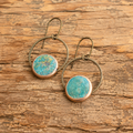 Bohemian Turquoise Copper Statement Earrings